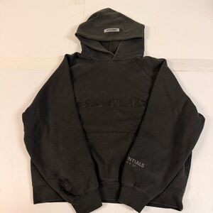 Fear Of God Essentials Black Hoodie Small Oversized Pullover FOG /small